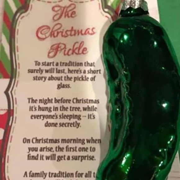 Christmas pickle beautifully wrapped with the story of the Christmas pickle🎄 - Picture 2 of 2